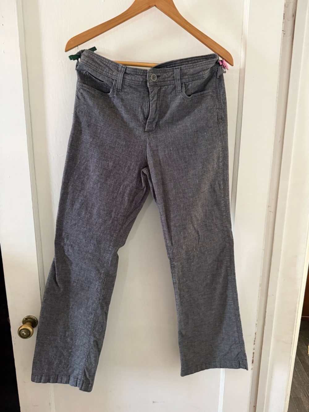 NYDJ Straight Leg Pants in Heather Gray